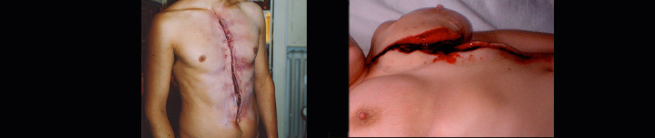 Grégoire colin dans L'Intrus, Dominique colladant Make-up SFX